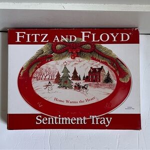Fitz and Floyd Christmas Plate